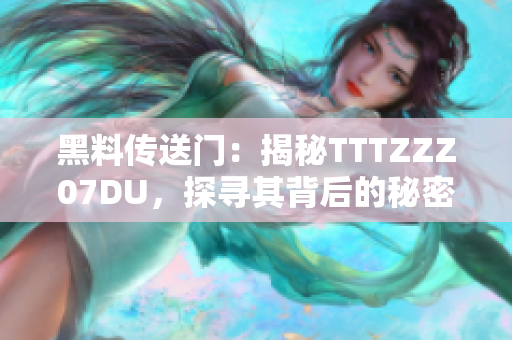 黑料傳送門：揭秘TTTZZZ07DU，探尋其背后的秘密與真相