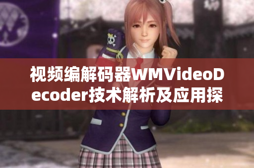 視頻編解碼器WMVideoDecoder技術(shù)解析及應(yīng)用探討